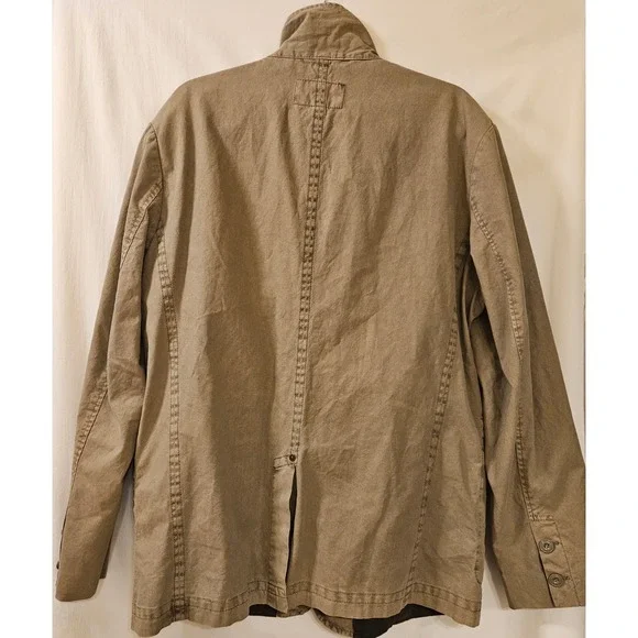 Johnston & Murphy Mens Tan Cotton Field Jacket Utility Blazer Size L Brown - Picture 6 of 11